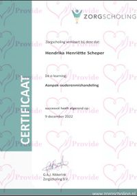 Certificaat Aanpak ouderenmishandeling 09-12-2022