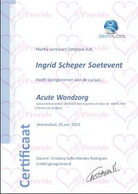 Certificaat Acute Wondzorg 20-06-2023