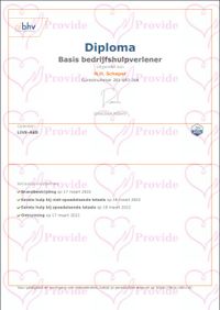 Certificaat BHV 17-03-2022 18-03-2022