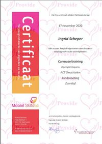 Certificaat Carrouseltraining 17-11-2020