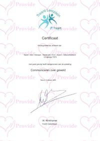 Certificaat Communiceren over geweld 03-10-2020