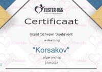 Certificaat Korsakov 23-07-2023