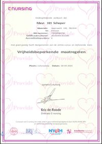 Certificaat Vrijheidsbeperkende maatregelen 03-03-2023