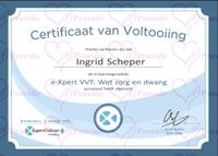 Certificaat Wet zorg en dwang 01-10-21